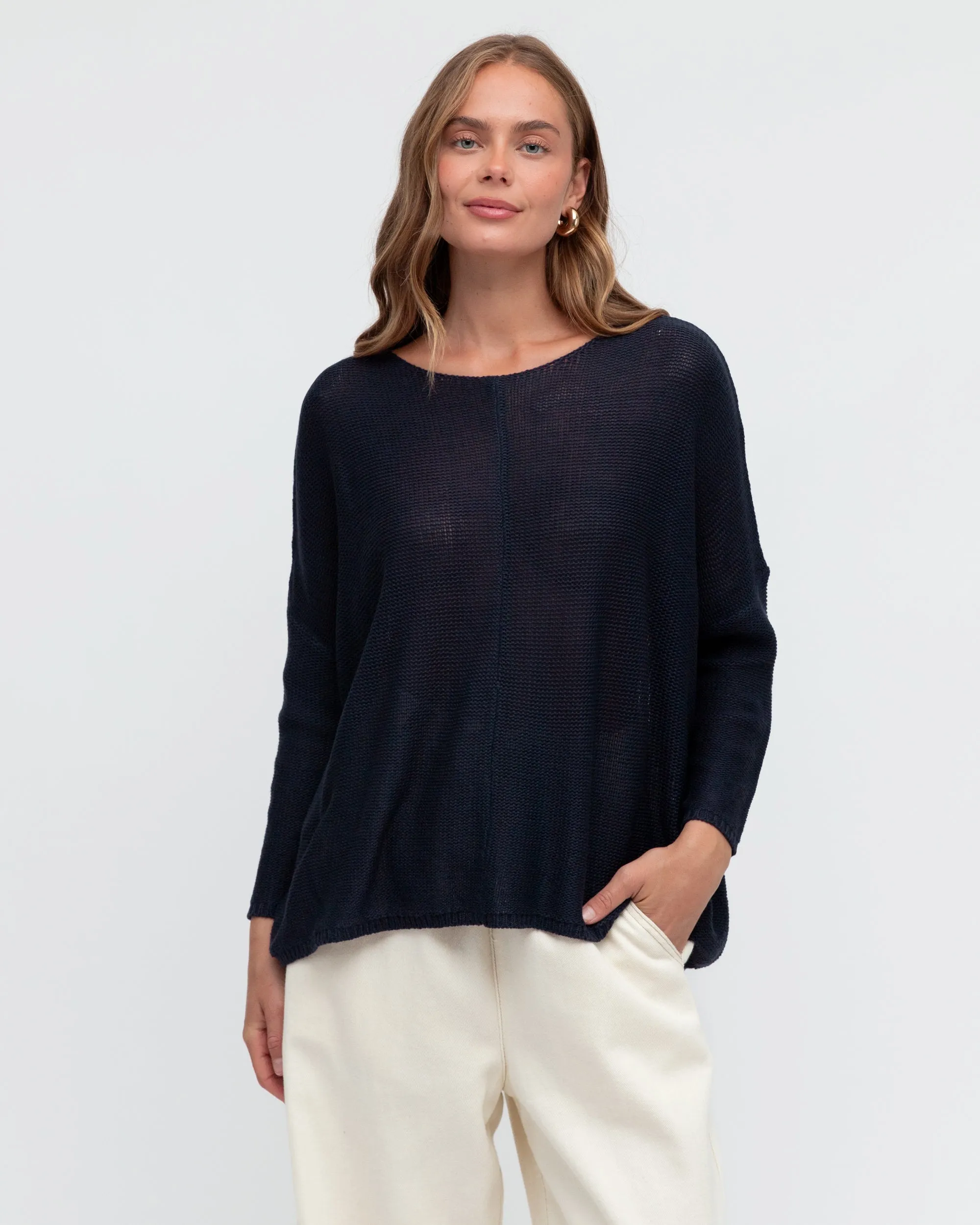 LOL70434 NAVY MILLIE JUMPER