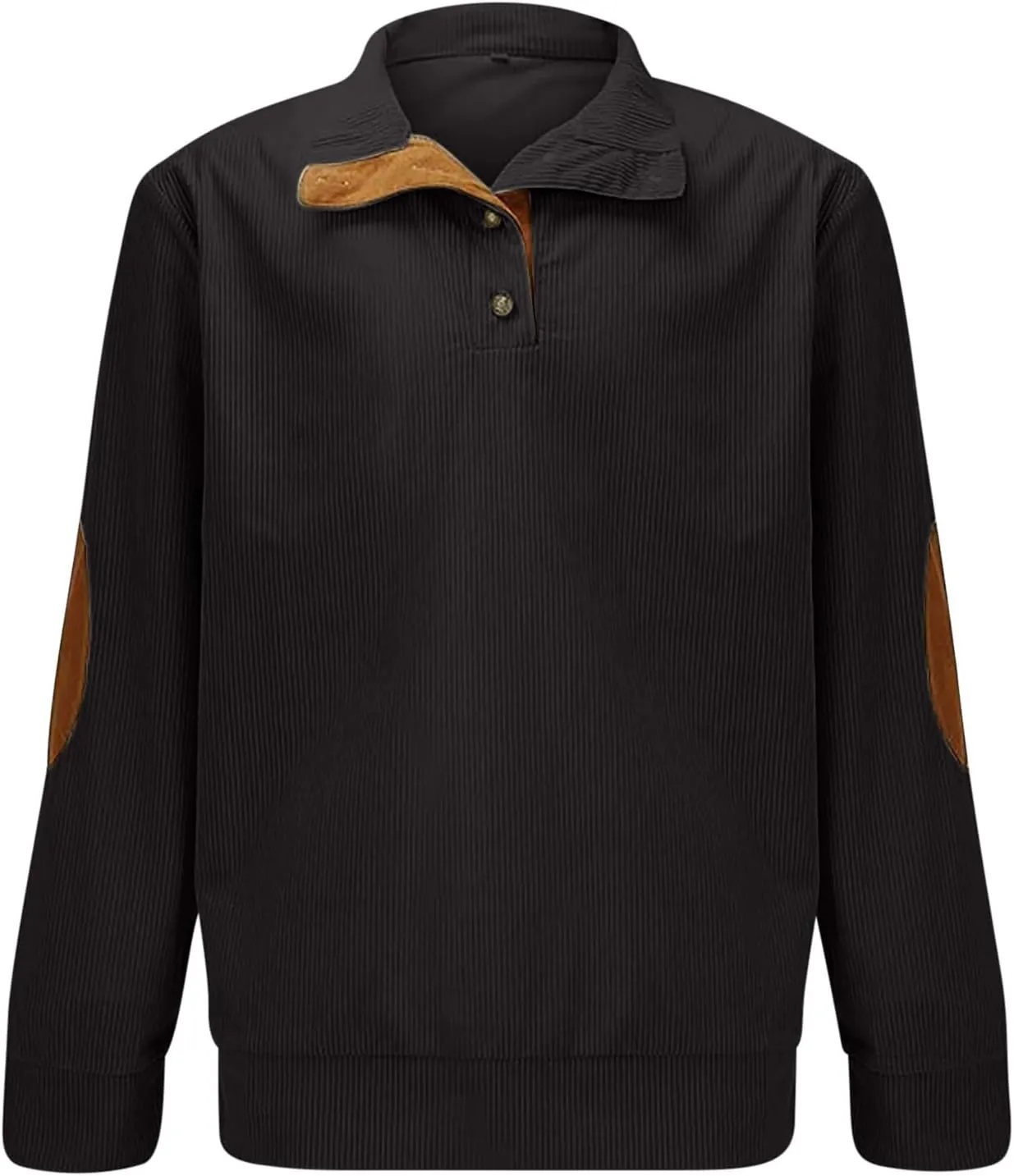 Long Sleeve Shirts for Men Cotton Lightweight Quater Button Down Sweatshirts 2024 Fall Loose Golf Shirt Pullover