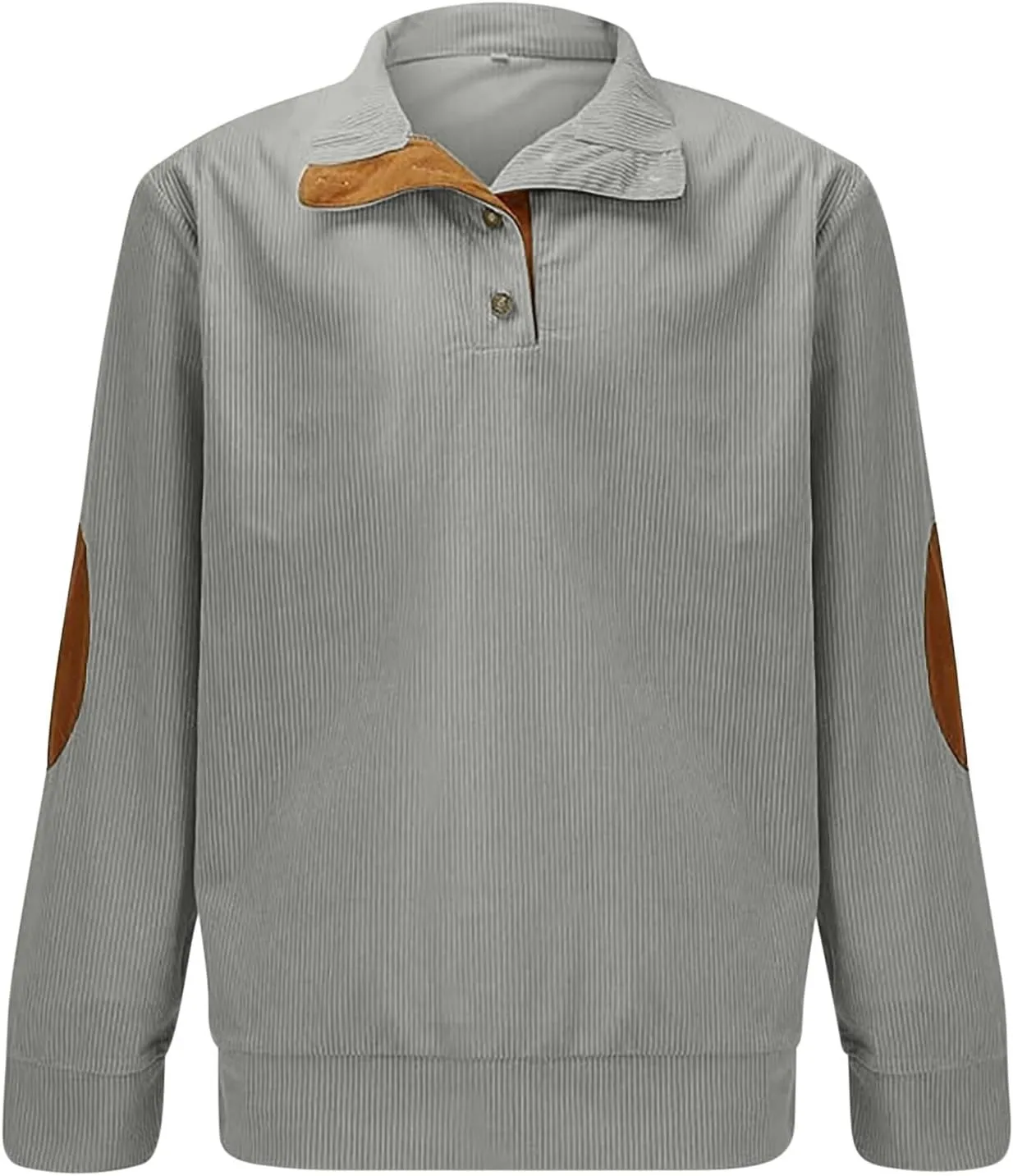 Long Sleeve Shirts for Men Cotton Lightweight Quater Button Down Sweatshirts 2024 Fall Loose Golf Shirt Pullover