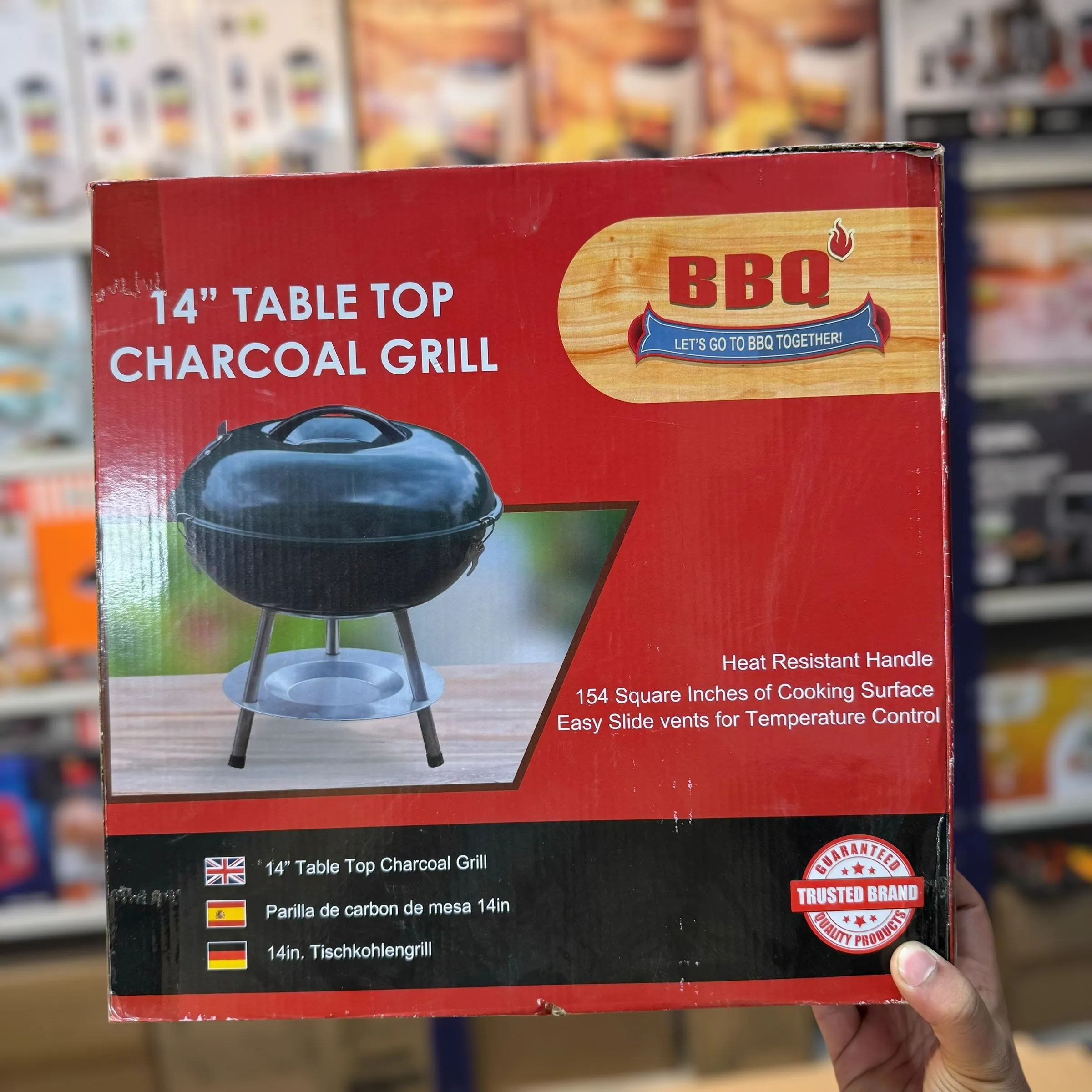 Lot Imported 14 Inch Table Top Charcoal Grill