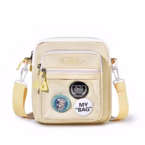 Lovely Small Simple Polyester Cross-pack Teens Girls Candy Color Casual Strap Bag