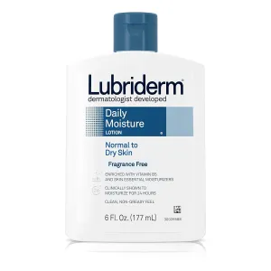 Lubriderm Daily Moisture Lotion Fragrance Free 6 oz (Pack of 5)