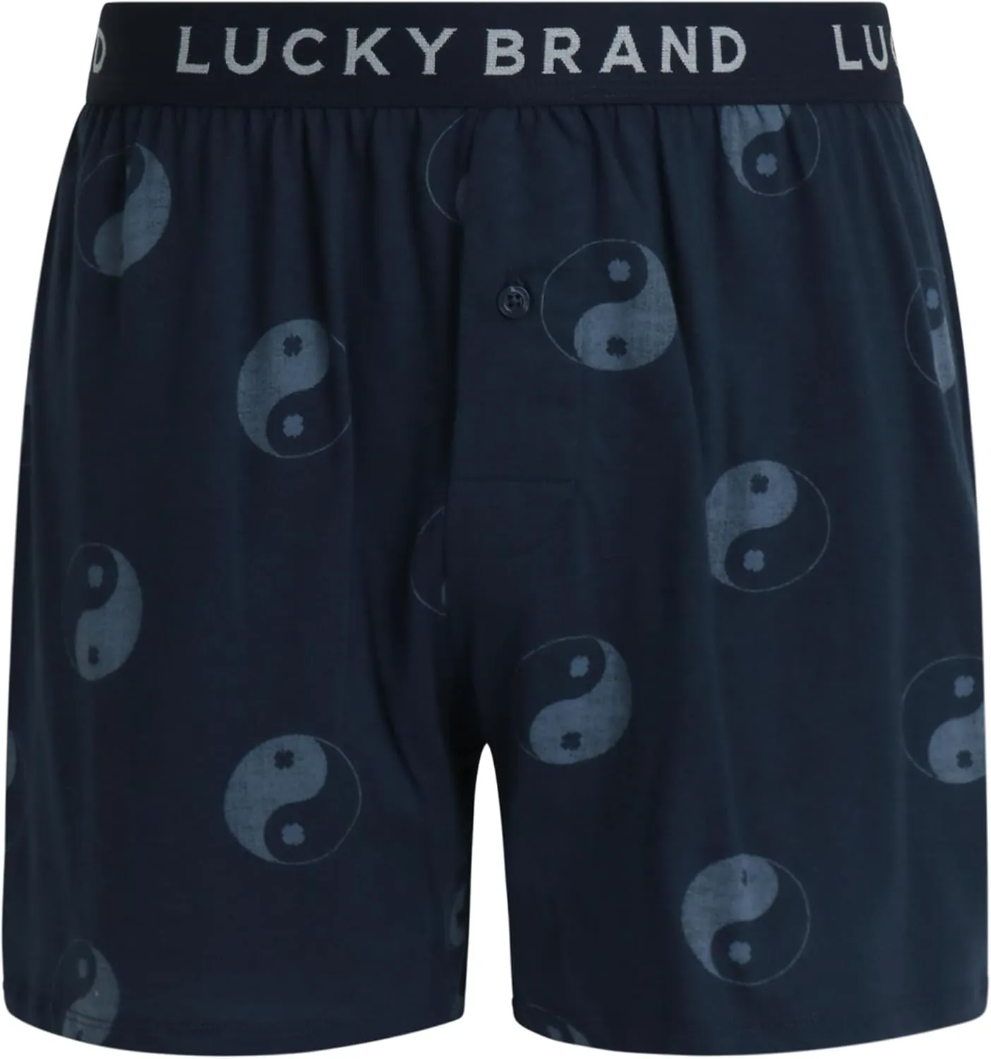 Lucky Brand Boxers for Men – 6 Pack Knitted Mens Underwear with Functional Fly - Classic Mens Boxers (S-XXL)