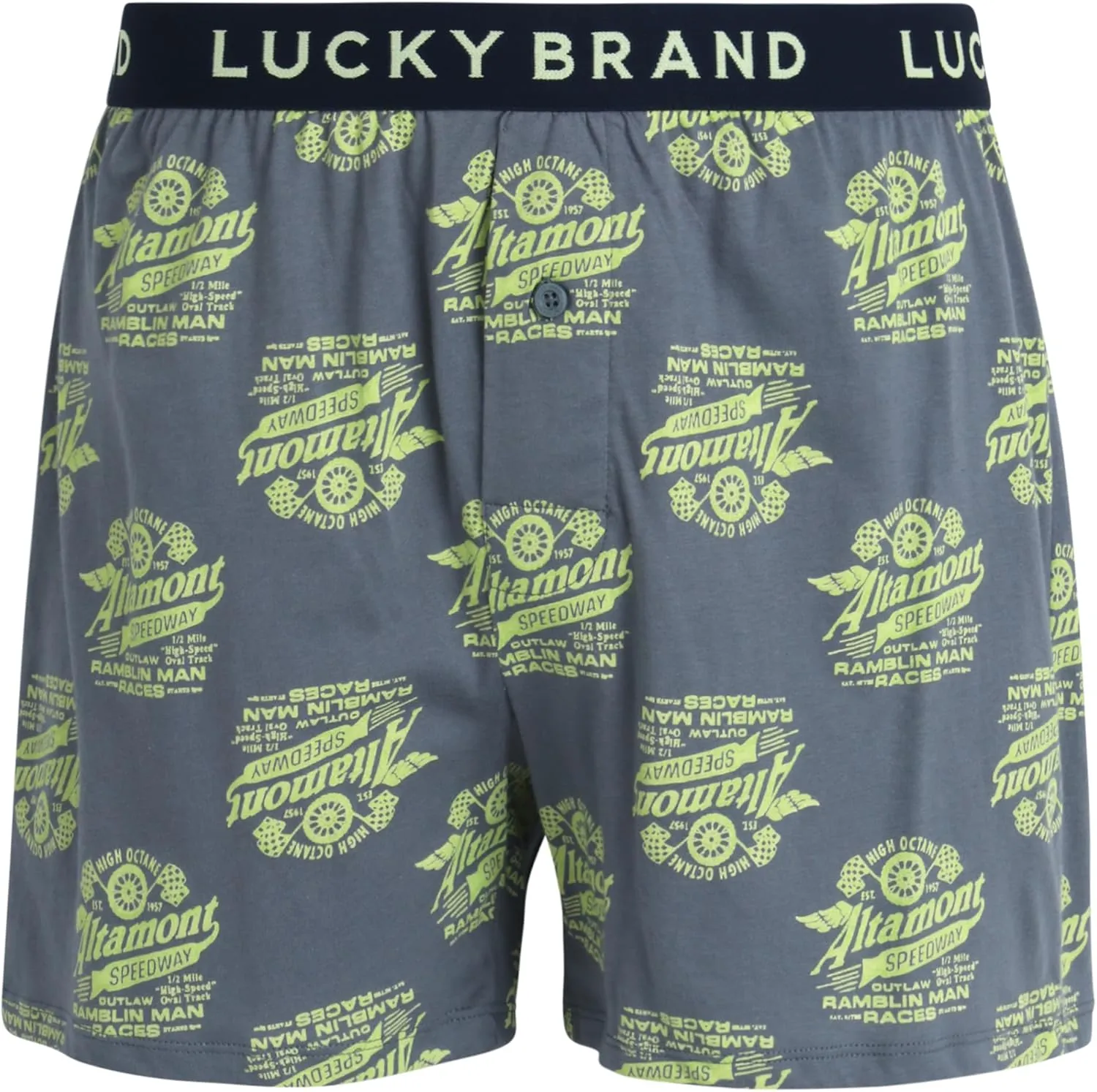 Lucky Brand Boxers for Men – 6 Pack Knitted Mens Underwear with Functional Fly - Classic Mens Boxers (S-XXL)