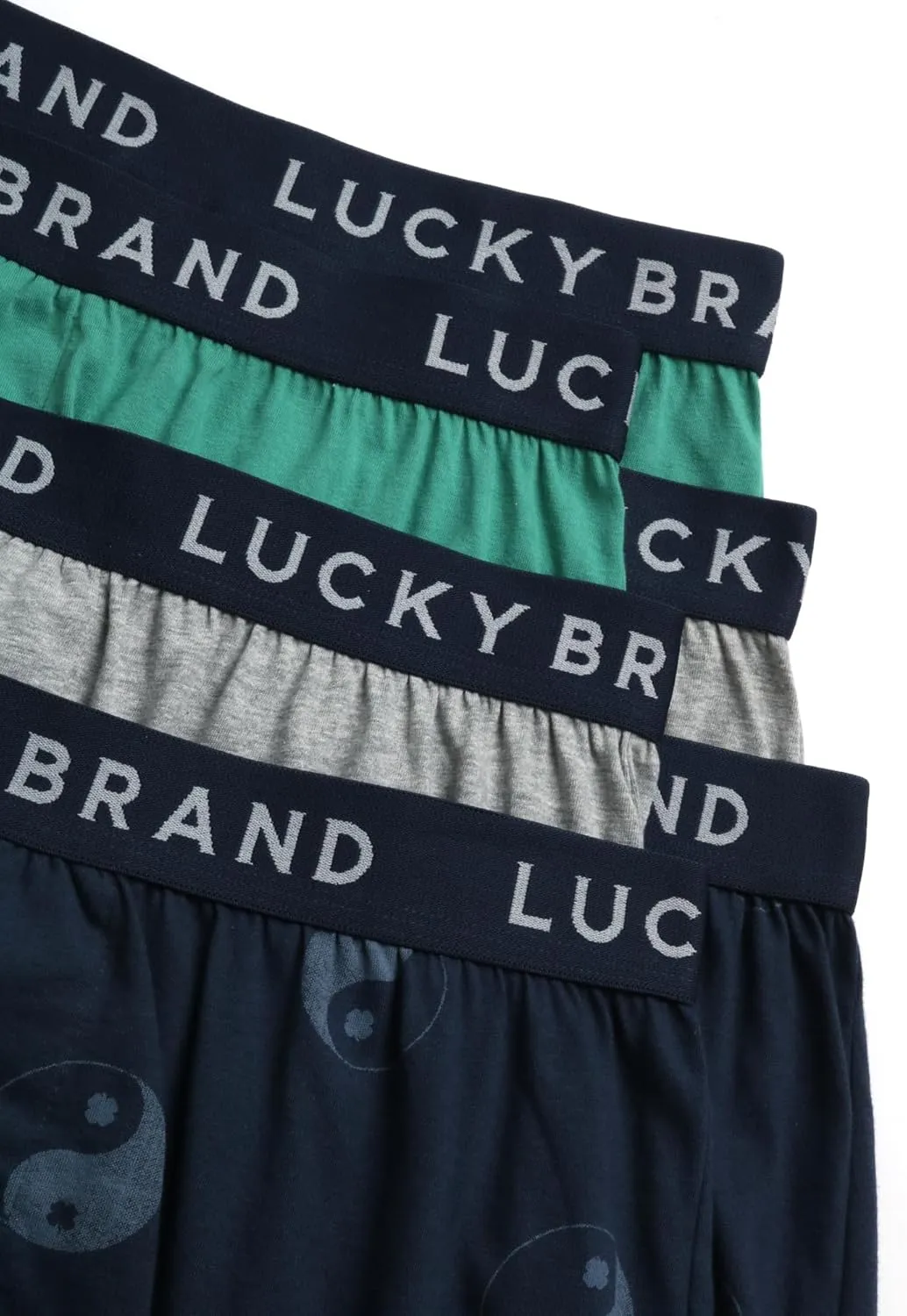 Lucky Brand Boxers for Men – 6 Pack Knitted Mens Underwear with Functional Fly - Classic Mens Boxers (S-XXL)