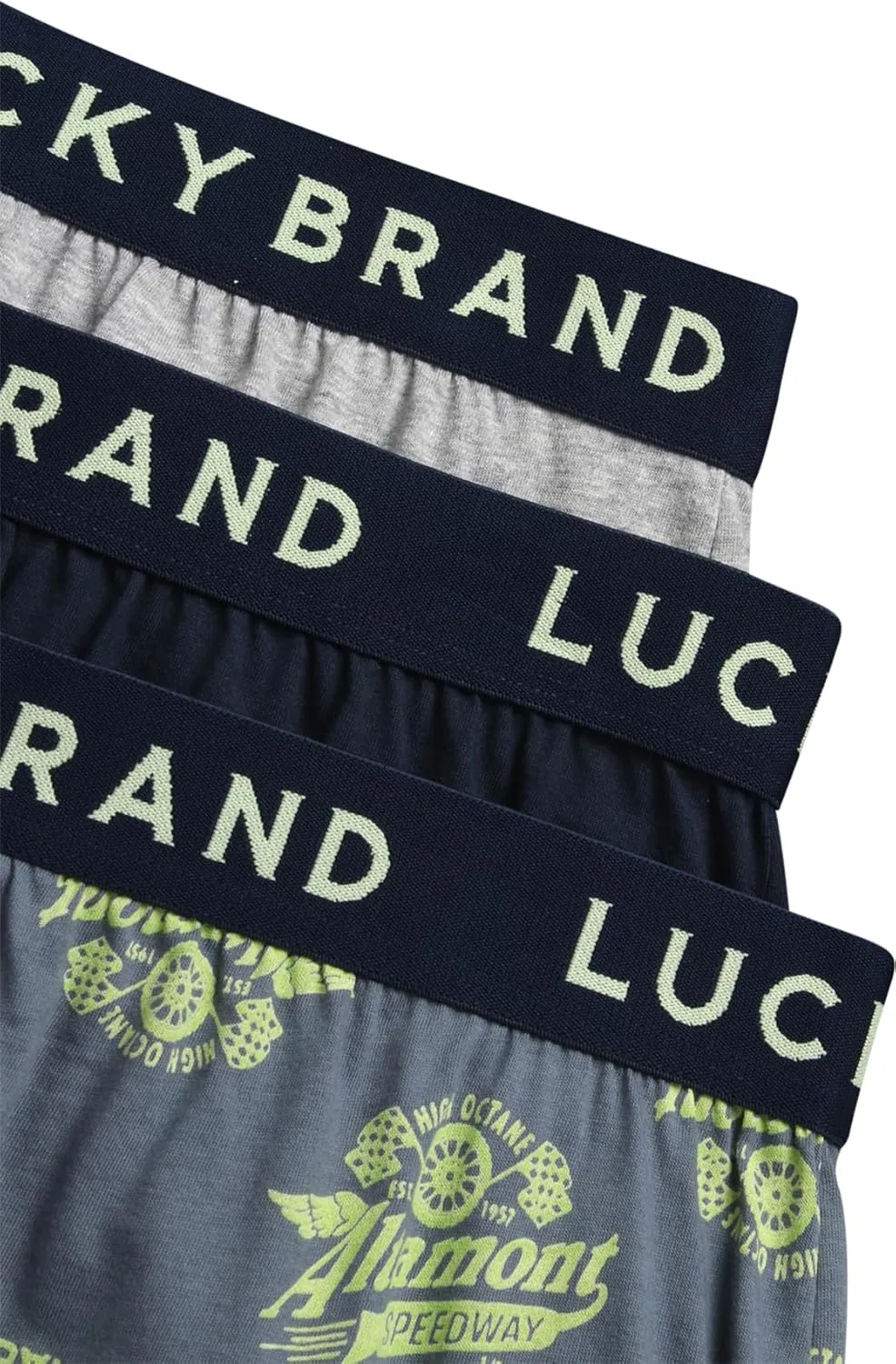 Lucky Brand Men's Boxer Shorts – 3 Pack Knitted Mens Underwear Boxers with Functional Fly - Classic Boxers for Men (S-XXL)
