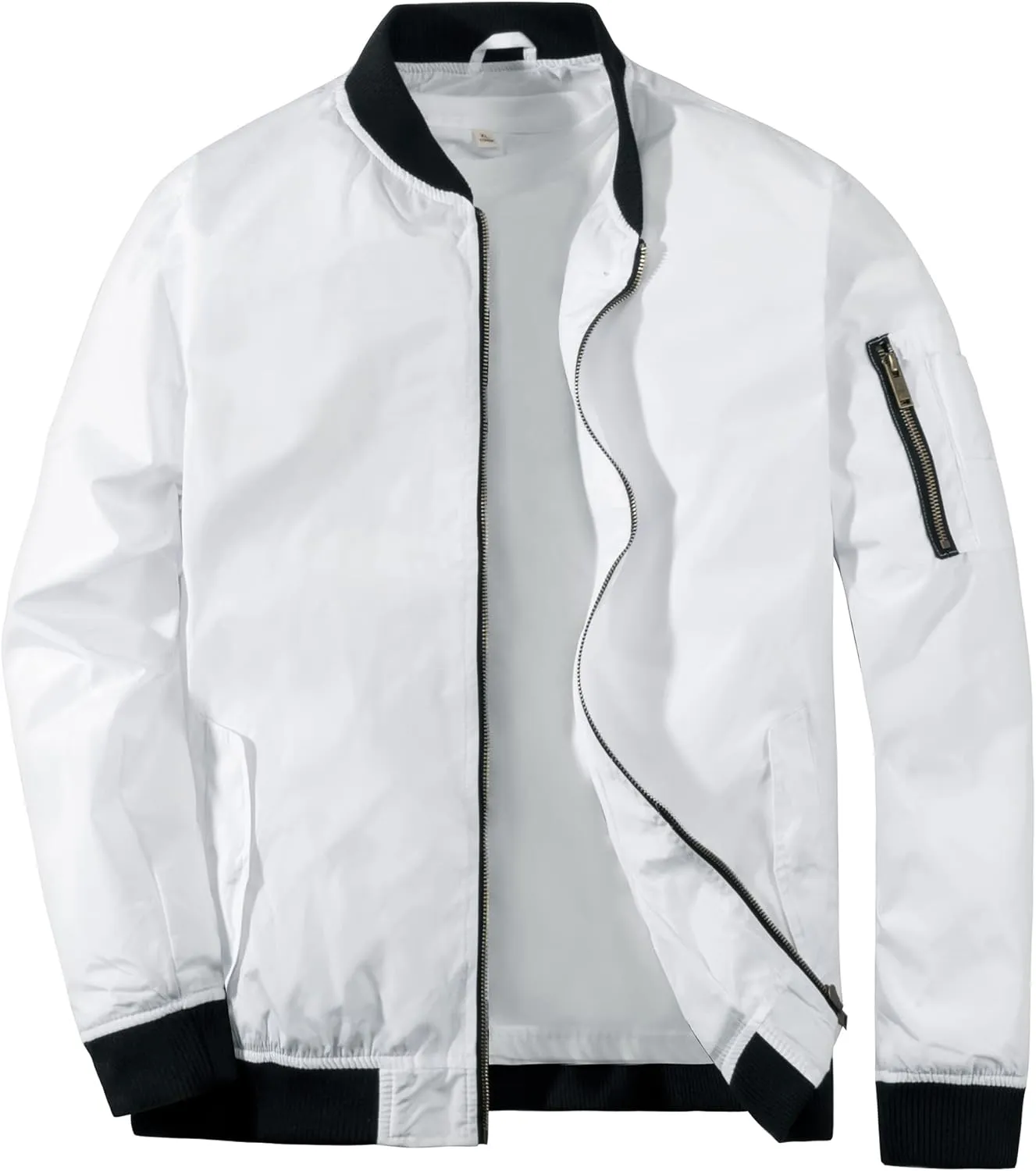 MADHERO Mens Bomber Jacket Lightweight Slim Fit Softshell Windbreaker