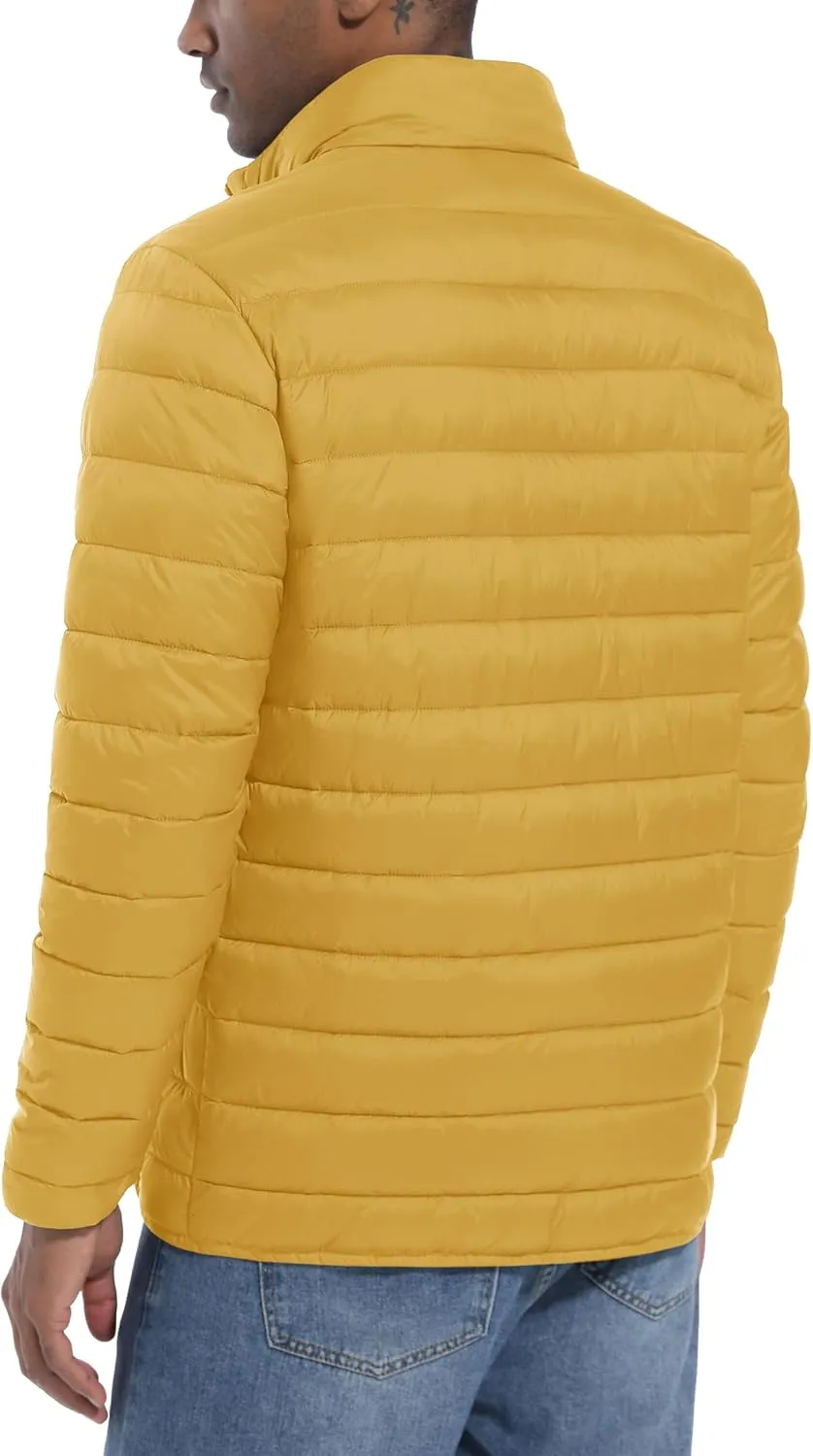 MAGCOMSEN Men's Puffer Jacket Lightweight Warm Winter Coats Water Repellent Windproof Insulated Jacket