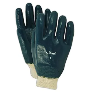 MAGID 4839-9 MAGID MultiMaster Lightweight Cotton Gloves with Full Nitrile Coating, Large, Natural , 9 (Pack of 12)