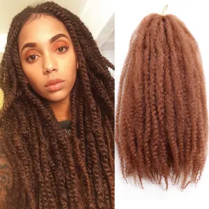Marley Twist Braiding Hair-18 Inch 90Roots/unfold Soft Marley Twist Hair For Twists 3 Packs Lightweight Cuabn Twist Hair For Black Women(18 Inch 3 Packs, 30#)
