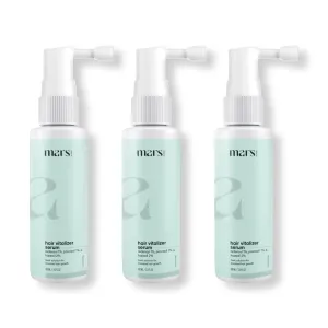 mars by GHC Hair Vitalizer (Pack of 3) - Essential for Hair Growth, Hair Fall Control, and Nourishment | Skin Care | Biotin | Improve Scalp Conditions | Boost Hair Growth and Density | Helps Thicken H