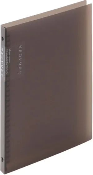 Maruman F013-11 Neo View File Notebook, Gray, W215, H275, D15, 4.3 oz (110 g), B5, 26 Holes, One-Hand Opening, Plastic Binder