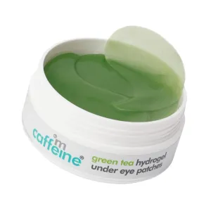 MCaffeine Green Tea Hydrogel Under Eye Patches, Dark Circle & Fine Lines Reduction, 30 Pairs, 15 Min Solution