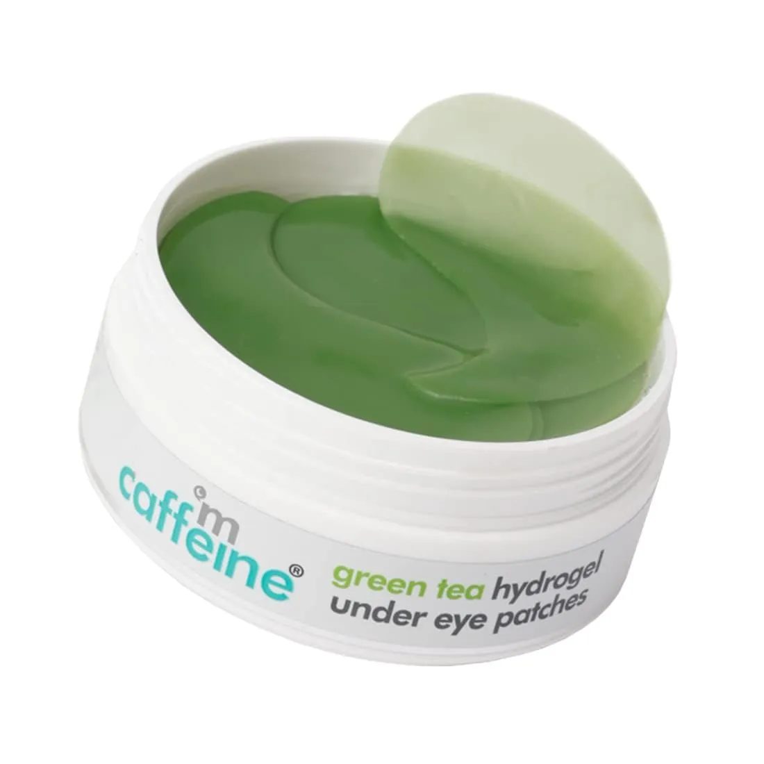 MCaffeine Green Tea Hydrogel Under Eye Patches, Dark Circle & Fine Lines Reduction, 30 Pairs, 15 Min Solution