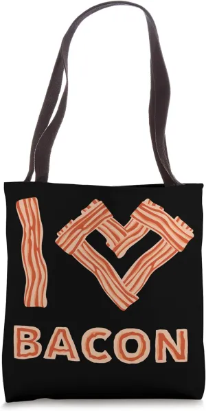 Meat Smoking I Love Bacon Grilling Pork Bacon Tote Bag