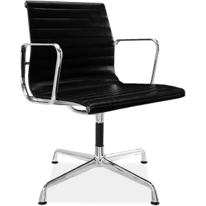 Medium Back Leather Office Chair