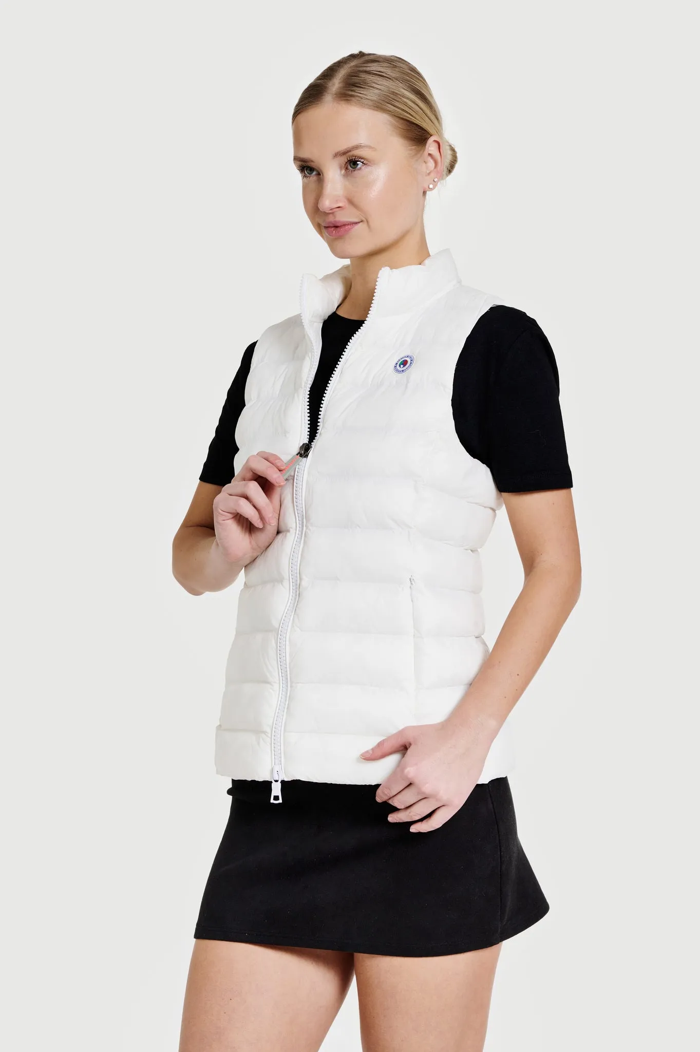 Melian Short Vegan Down Vest | White