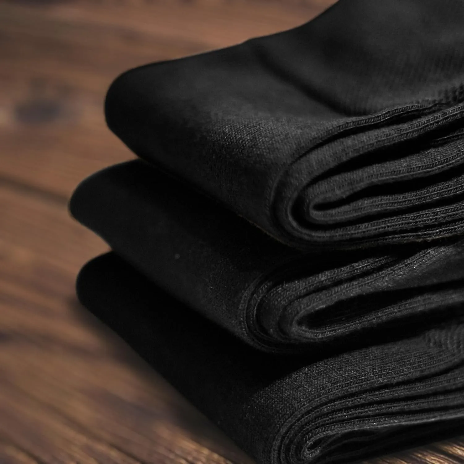 Mens Dress Socks, Lightweight Cotton Crew Socks, Super Soft and Breathable Socks for Men, Black Socks