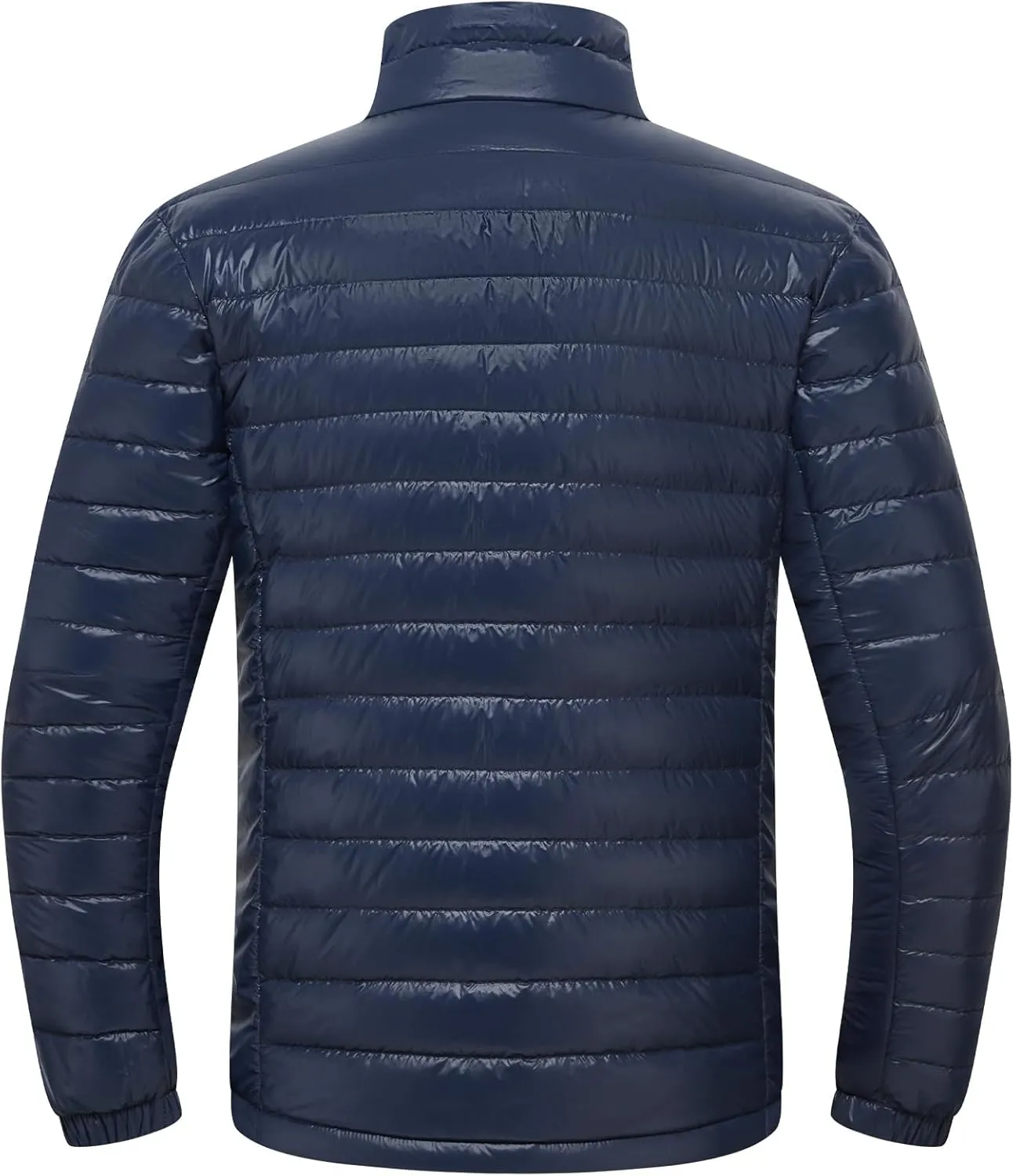 Men’s Lightweight Down Jacket Water Resistant Puffer Insulated Warm Winter Coat with Pockets