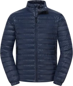 Men’s Lightweight Down Jacket Water Resistant Puffer Insulated Warm Winter Coat with Pockets