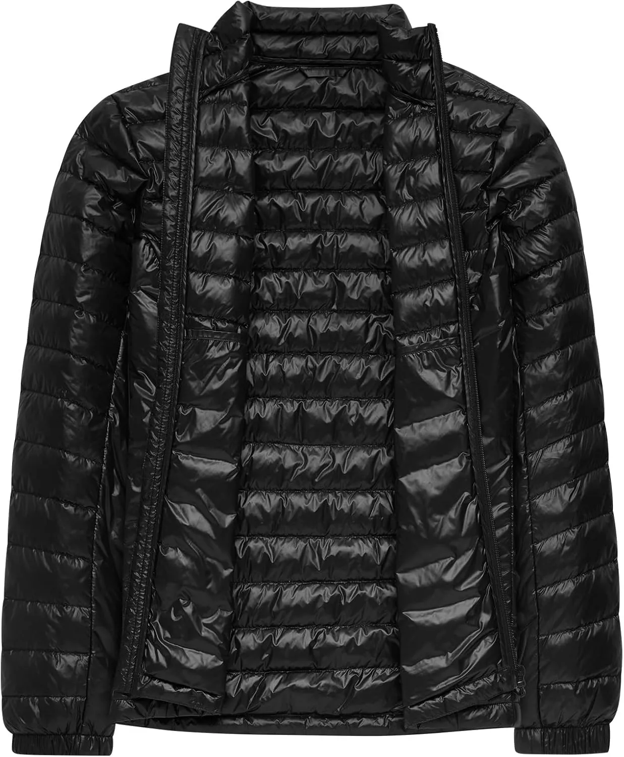 Men’s Lightweight Down Jacket Water Resistant Puffer Insulated Warm Winter Coat with Pockets