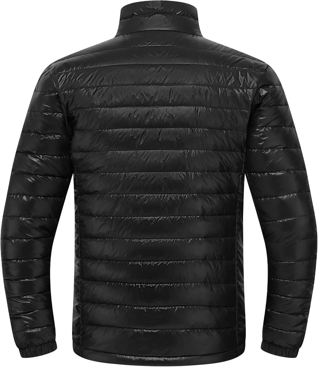 Men’s Lightweight Down Jacket Water Resistant Puffer Insulated Warm Winter Coat with Pockets