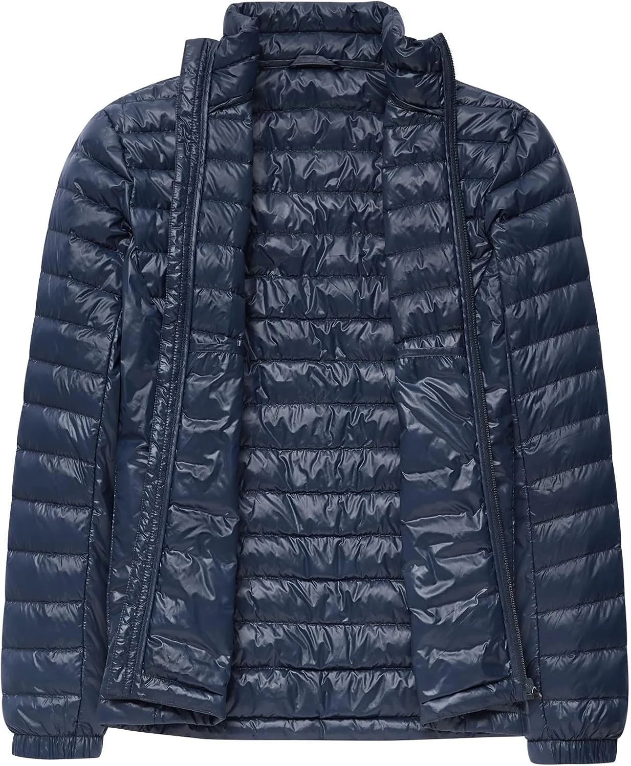 Men’s Lightweight Down Jacket Water Resistant Puffer Insulated Warm Winter Coat with Pockets