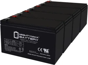 Mighty Max Battery 12V 7Ah F2 Replacement Battery for Cramer Powerflo Hydration System - 4 Pack