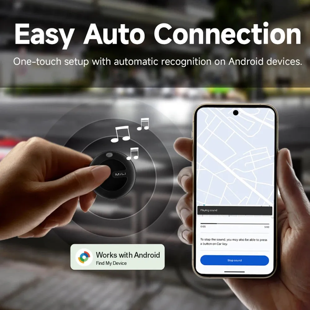 MiLi MiTag Smart GPS Tracker: Anti-Lost Bluetooth Locator for Keys & Pets