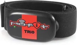 Mo-Fit Trio - Heart Rate Monitor Chest Strap/HRM for Apple, Android, Peloton, Garmin, Polar, Wahoo, Strava, Zwift, ANT , 5.3 kHz Gym Equipment, and Most Bluetooth 5.0/4.0 Enabled Fitness Devices