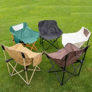 Moon Chair, Outdoor Portable High-Back Chair, Camping and Fishing, Folding Chair, Home High-Value Sketching Chair