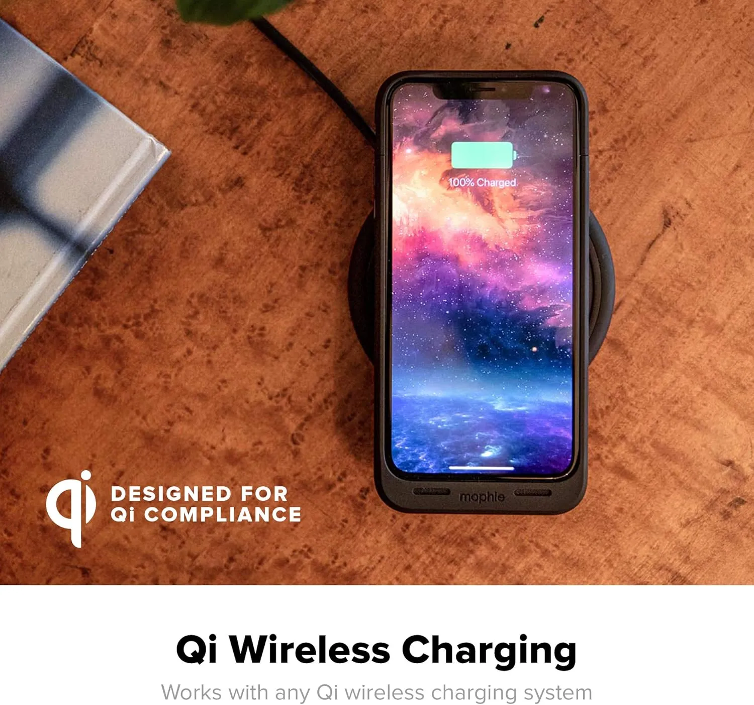 Mophie Juice Pack Air - Wireless Charging - Protective Battery Pack Case for Apple iPhone Xs/X - Black