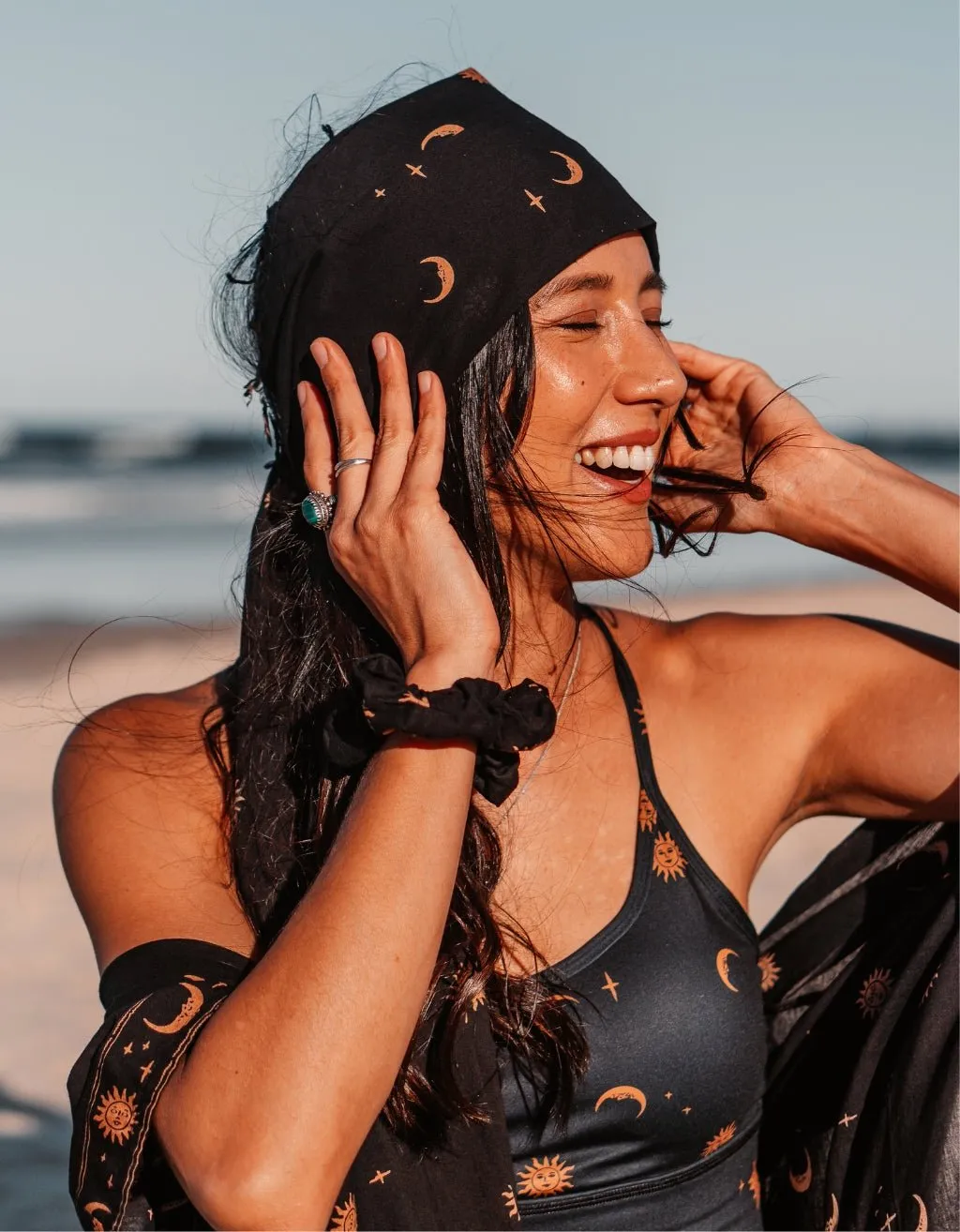 Mother's Day Yoga Scarf   Scrunchie Bundle - Mystic
