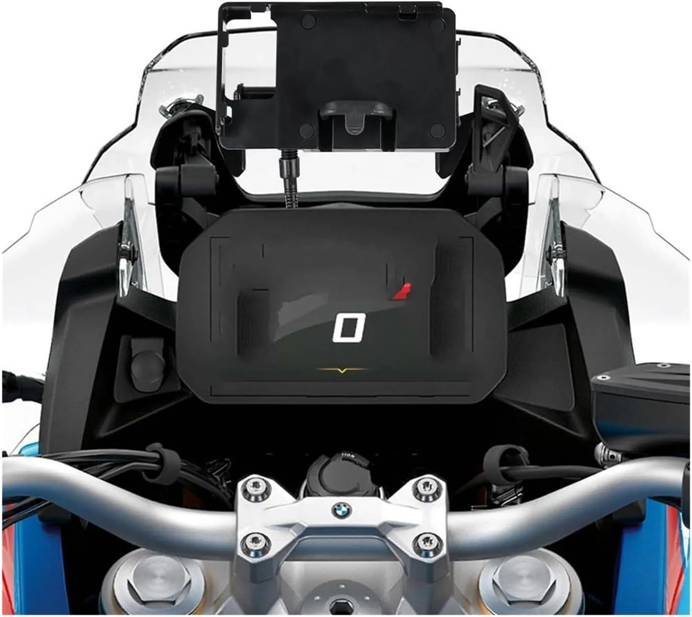 Motorcycle Phone Navigation Bracket for F850GS for F 850 GS for ADV 2018 2019 Motorcycle Windshield Stand Holder Phone Mobile Phone GPS Navigation Plate Bracket(USB Phone Holder)