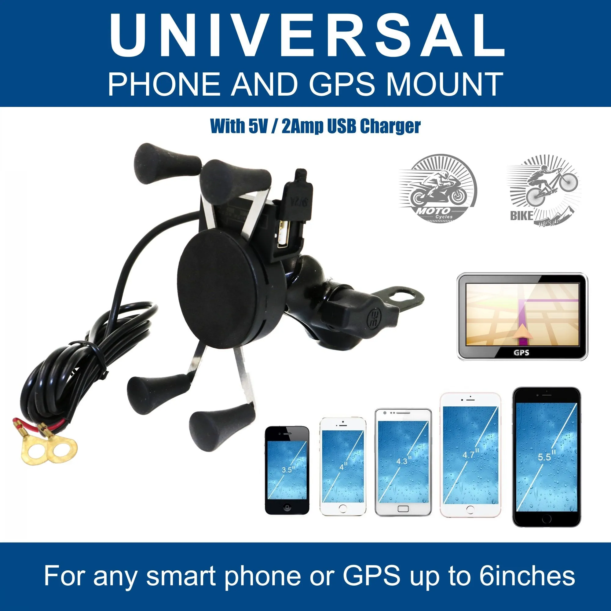 MP0609D  Motorcycle Cell Phone Mount