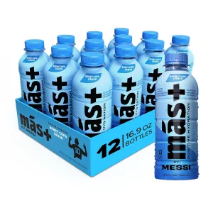 Más  by Messi 16.9oz Berry Copa Crush, Sports Drink & Hydration Beverage, Natural Flavors with Vitamins and Electrolytes, No Artificial Sweeteners or Colors, 12-pack