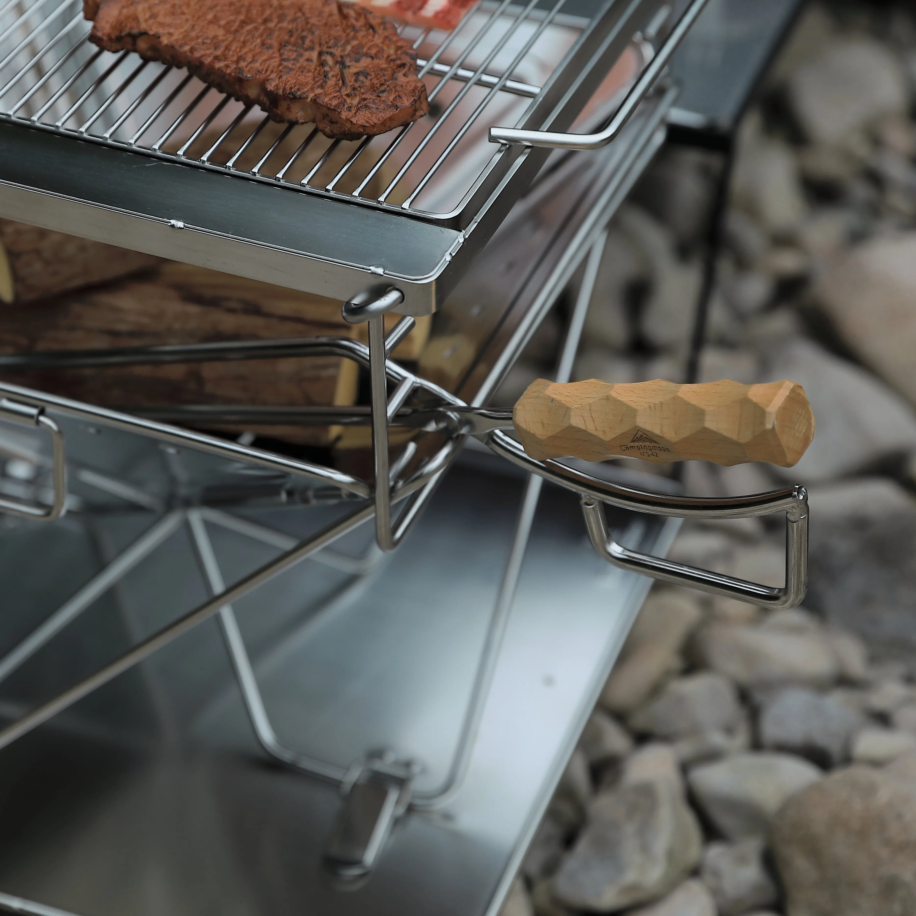 MT-045 3-in-1 Portable Wood Burning Grill & Fire Pit, 16x18", with Bag