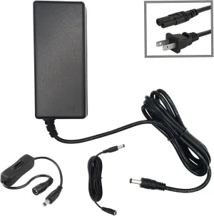 MyVolts 24V Power Supply Adaptor Compatible with Vax H86-GA-P Gator Pet Handheld Vacuum Cleaner - US Plug with Extension and ON/Off Switch