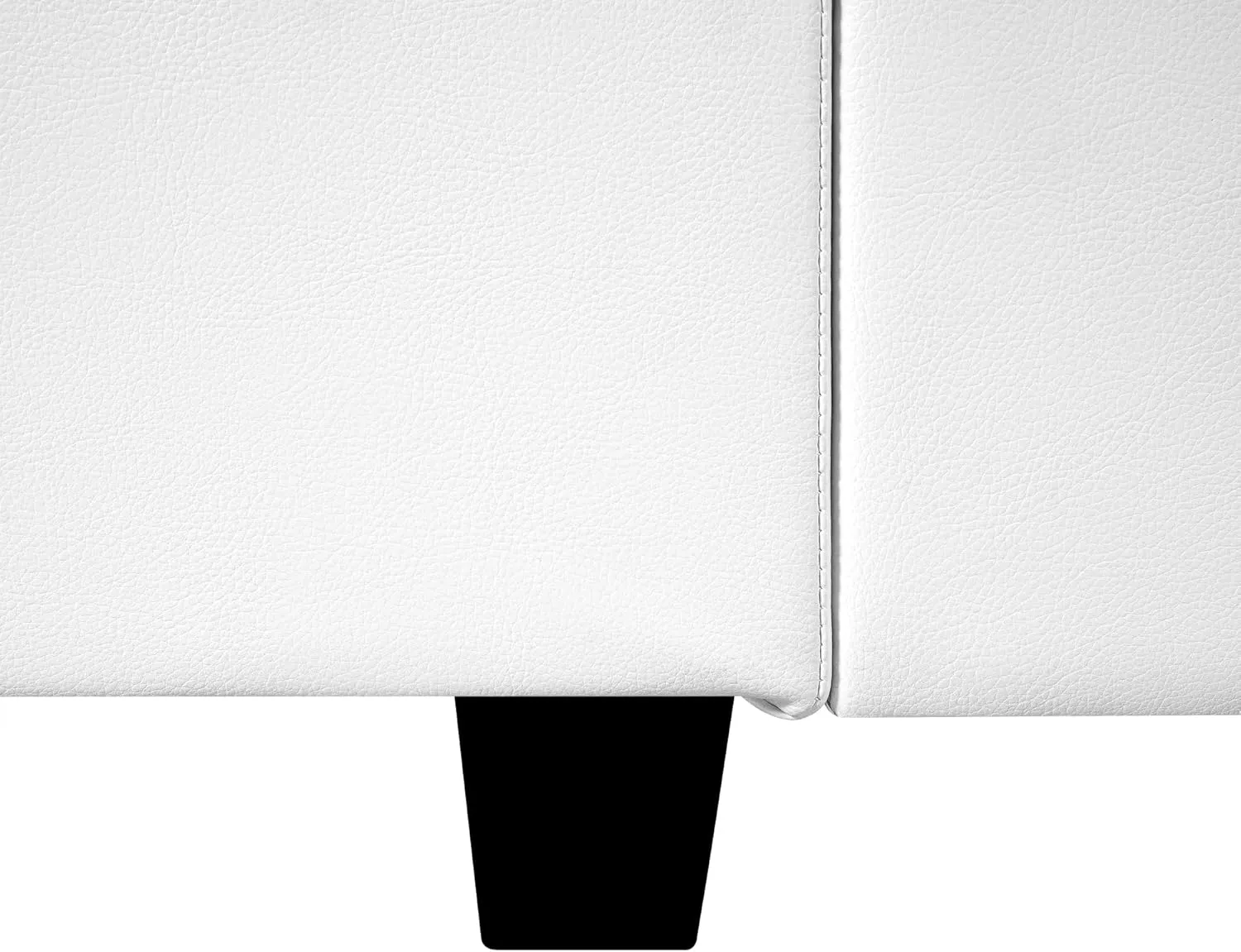 Naomi Home Elizabeth Modern DIY Collection - Convertible Modular Sectional Sofa - Ultimate Sofa Experience Air Leather Couch for Living Room Apartment Office Accent Chair with Ottoman White