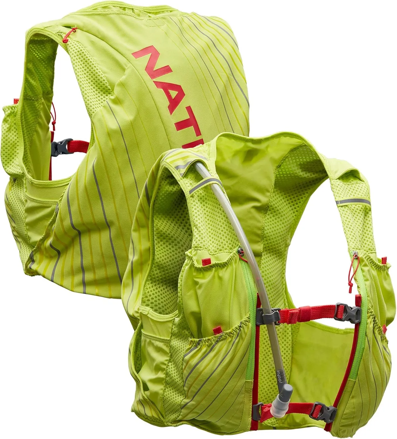 Nathan Unisex Pinnacle Race Vest w/ 12L Hydration Pack, Running Vest with Water Bladder, Hydration Vest for Running Women, Water-Resistant, Moisture Wicking