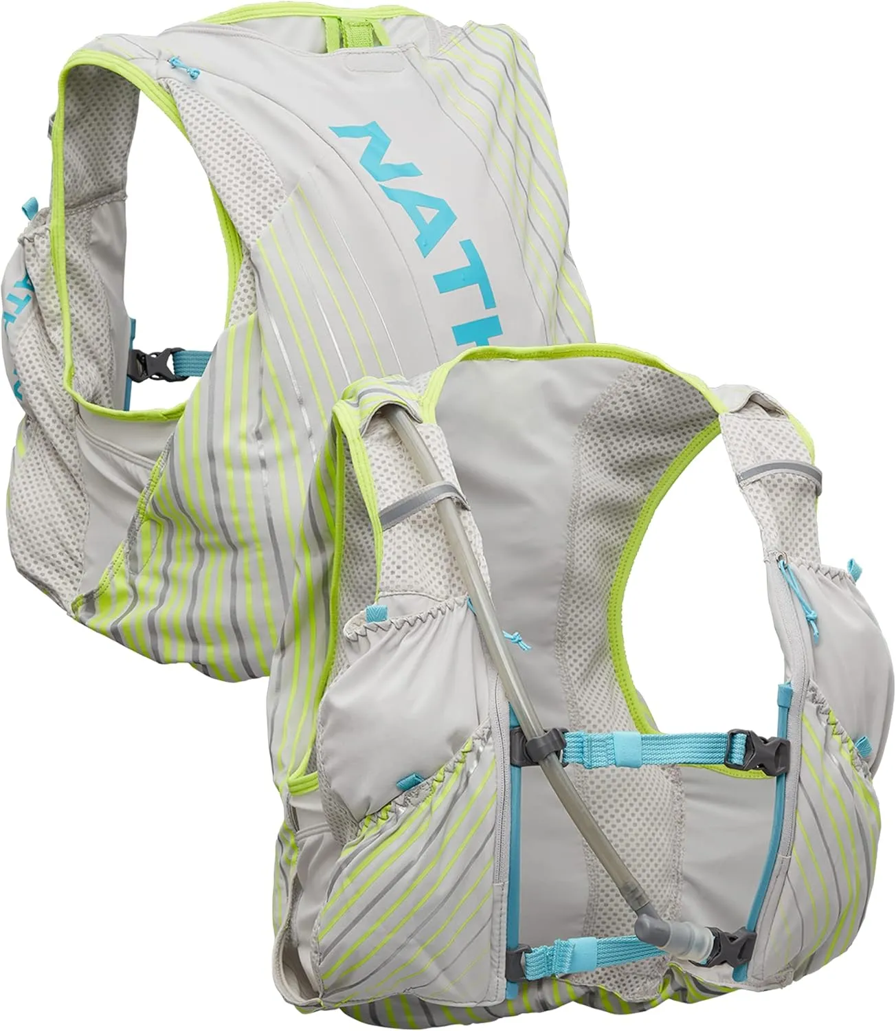 Nathan Unisex Pinnacle Race Vest w/ 12L Hydration Pack, Running Vest with Water Bladder, Hydration Vest for Running Women, Water-Resistant, Moisture Wicking