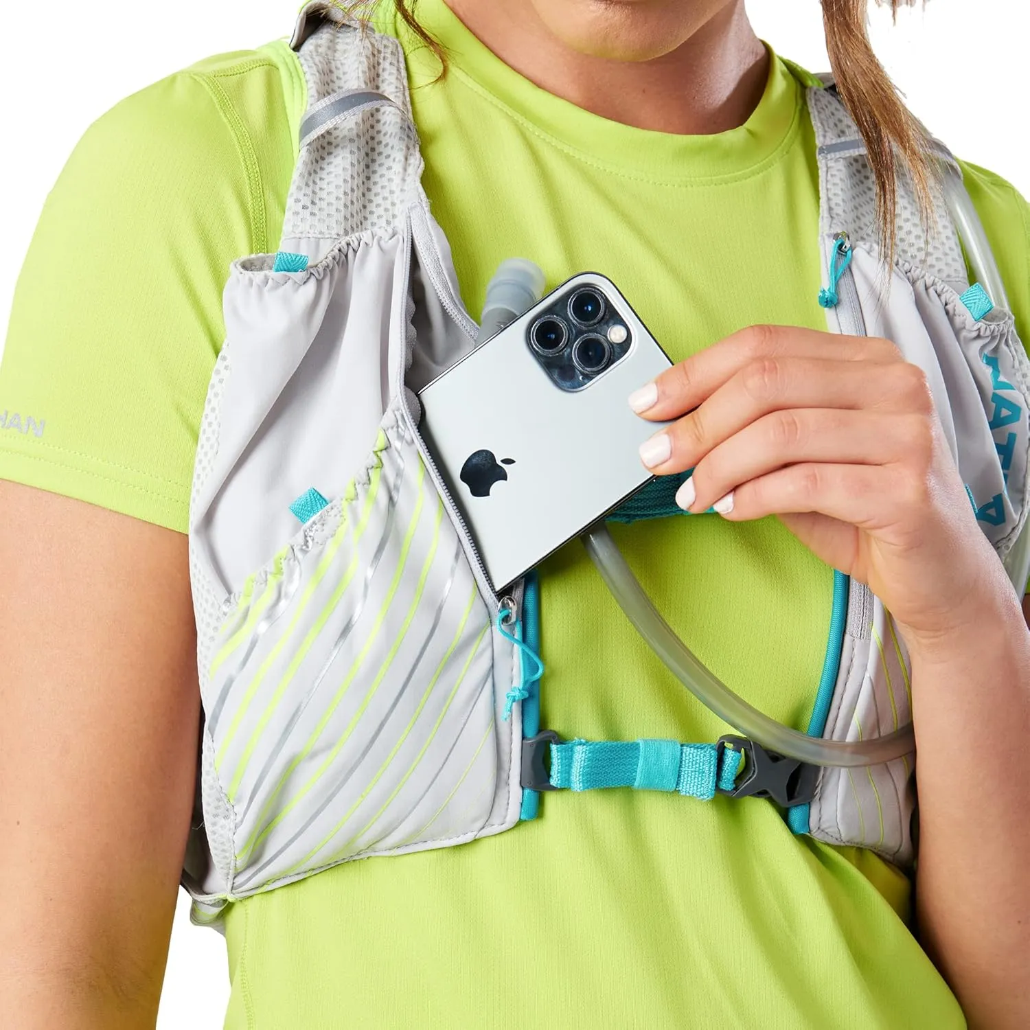 Nathan Unisex Pinnacle Race Vest w/ 12L Hydration Pack, Running Vest with Water Bladder, Hydration Vest for Running Women, Water-Resistant, Moisture Wicking