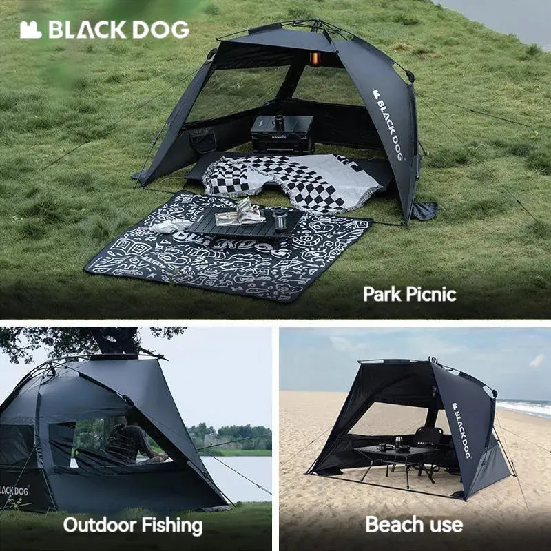 Naturehike Blackdog Automatic Sunshade Tent – 2-3 Person Waterproof Camping Tent