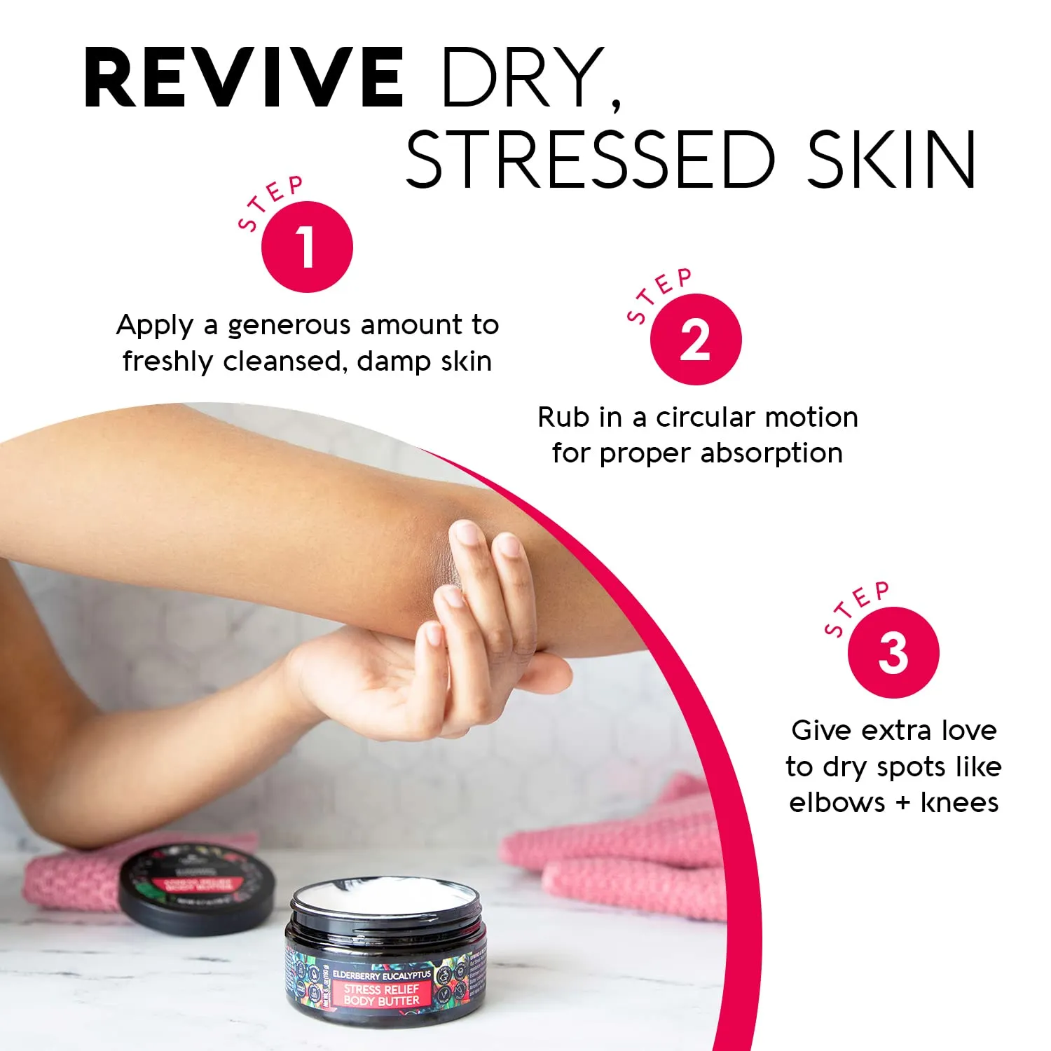 Nature's Beauty Elderberry Eucalyptus Stress Relief Body Butter Multi-Pack - Luxury Moisturizer, Unwind   Restore Your Skin, Made w/Shea Butter, Avocado   Sweet Almond Oil, 6.7 oz (2 Pack)