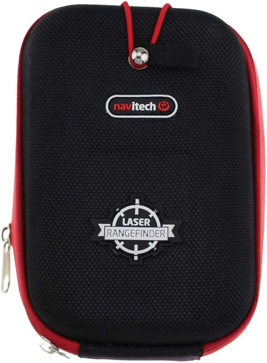 Navitech Black Eva Hard Case/Cover Compatible with Leica Rangemaster crf 2400-r Golf GPS Rangefinder with Caribina