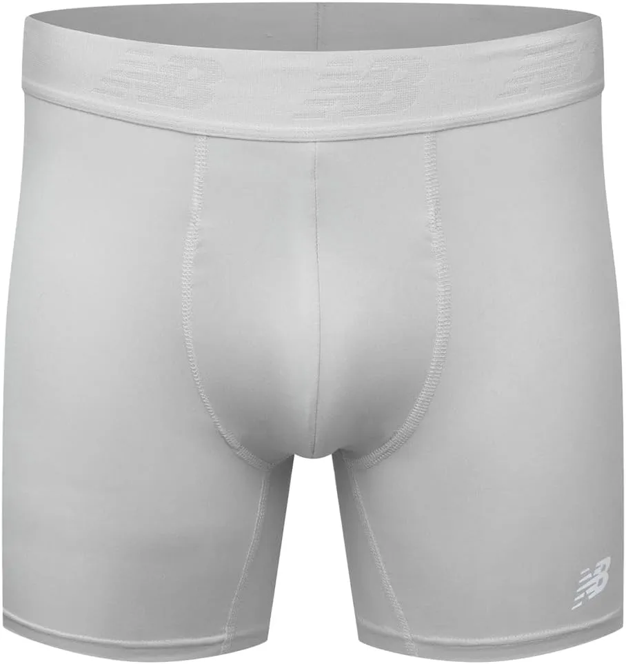 New Balance Men's No Fly Trunks Underwear, Jacquard Waistband, Breathable Lightweight, Moisture Wicking (3 Pack)