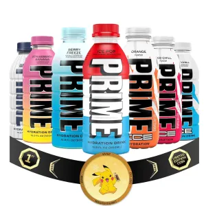 NEW FLAVOR! Prime Hydration Drink Variety Pack - 16.9 fl oz (7 Pack) Packaged by Sivint