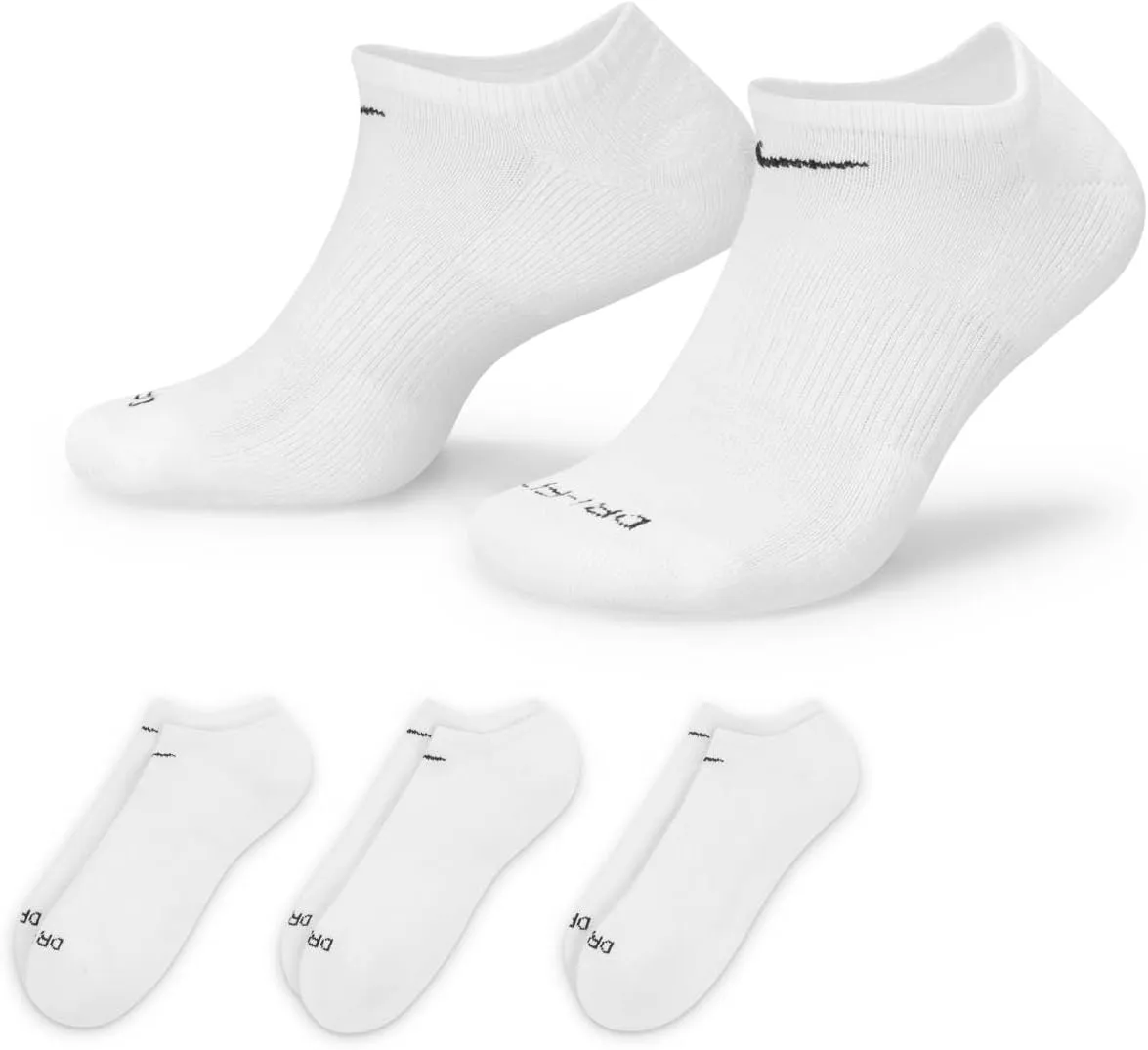 Nike Everyday Plus Cushion No Show Socks 3-Pair Pack