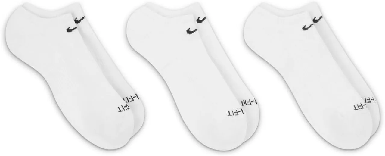 Nike Everyday Plus Cushion No Show Socks 3-Pair Pack