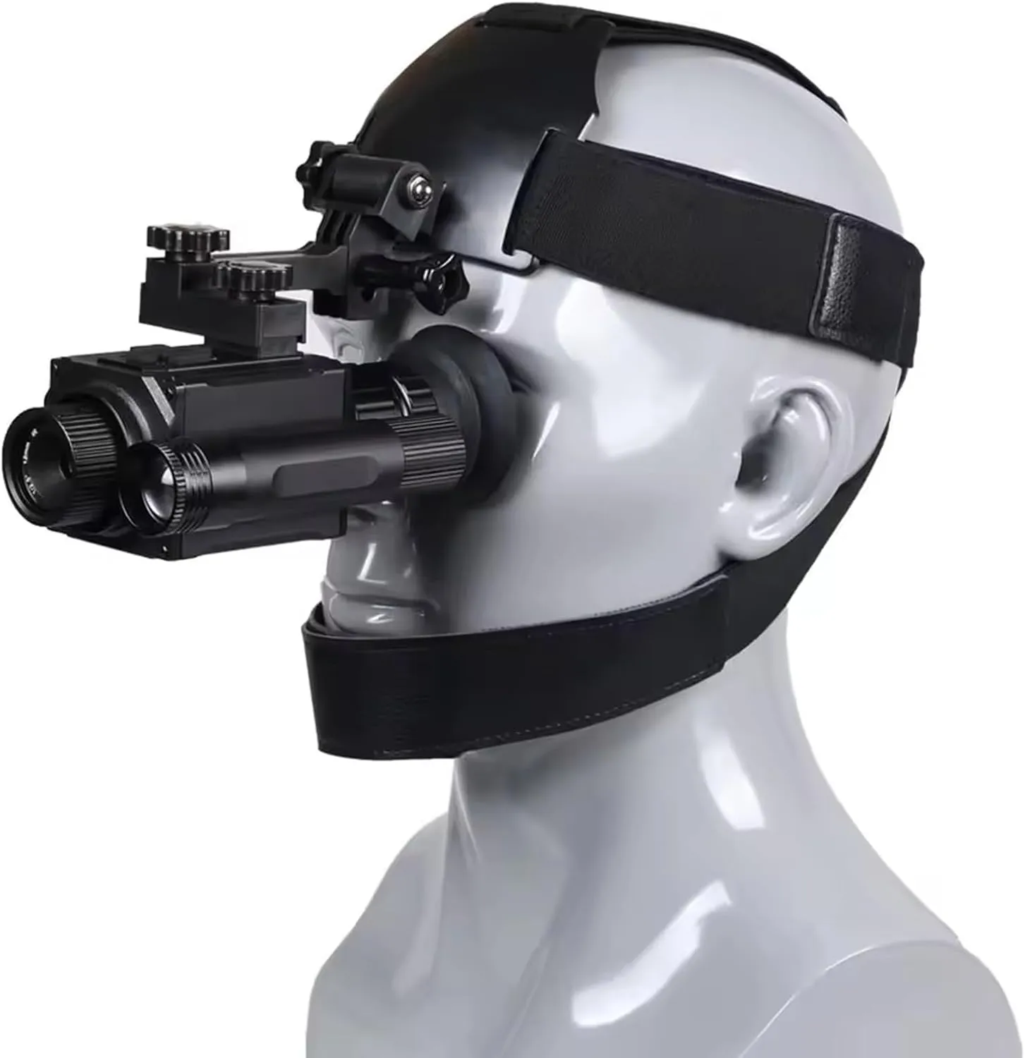 NK006 Head-Mounted Night Vision Goggles with Elastic Head Strap, 5X Digital Zoom, Night Vision Monocular NVG with 1.4inch HD Screen for Adult Hunting Camping,940nm ir